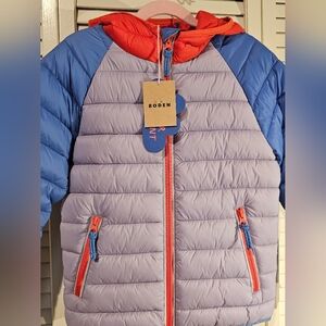 Mini Boden Pack-away Padded Jacket, Size 7-8